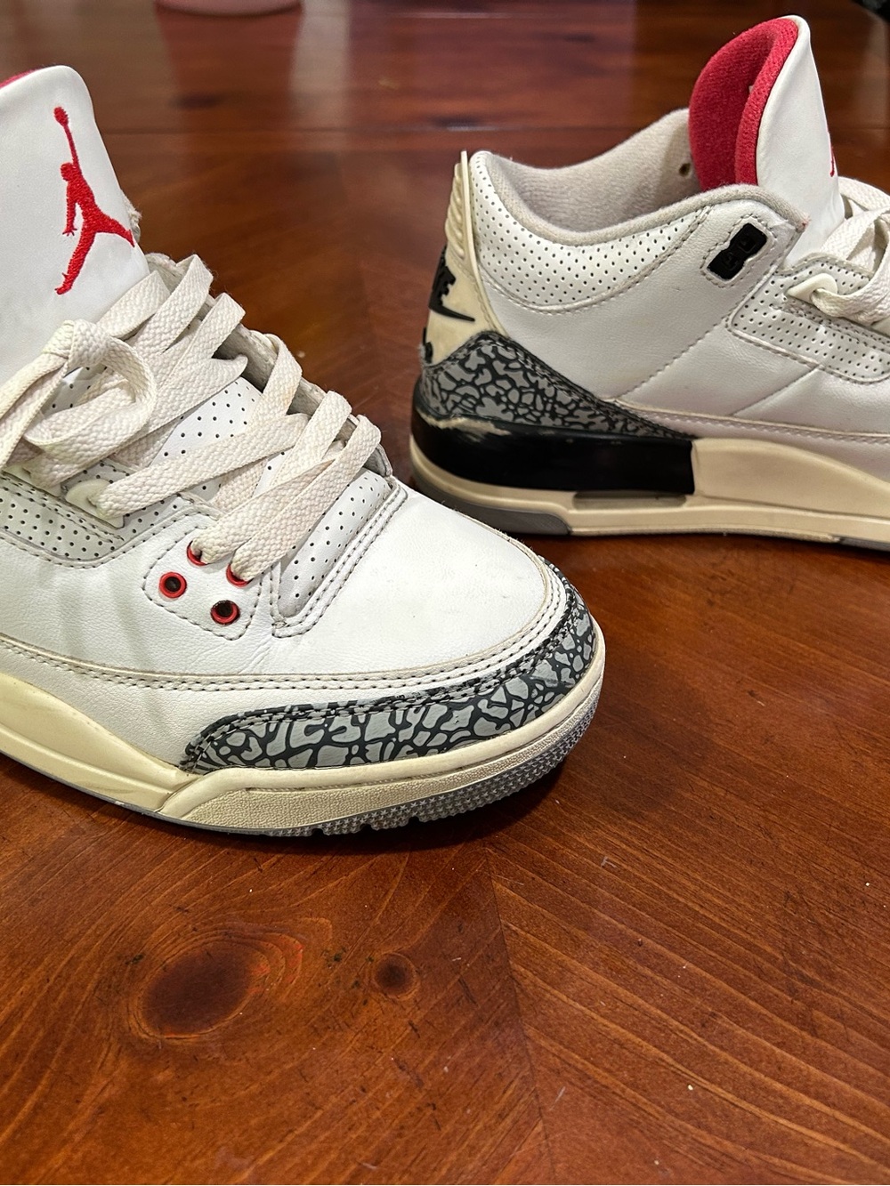 Jordan 3 Retro white cement. Size 6.5 Men’s. Nike - Picture 3 of 7